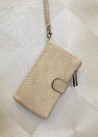 Cartera Grande Efecto Piel Plegable