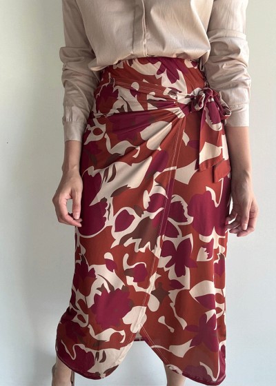 Falda pareo combinada...