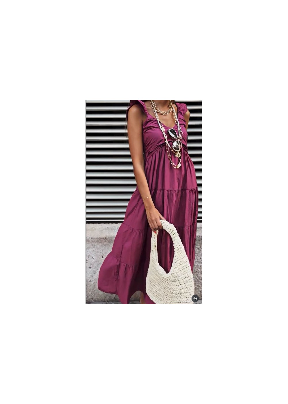 Vestido manga volante escote abullonado