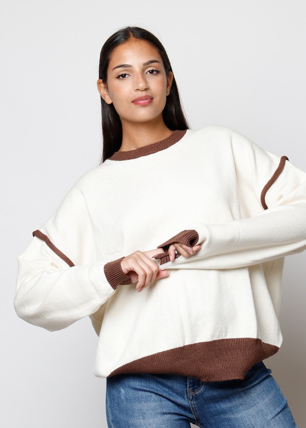 Jersey punto arena beis