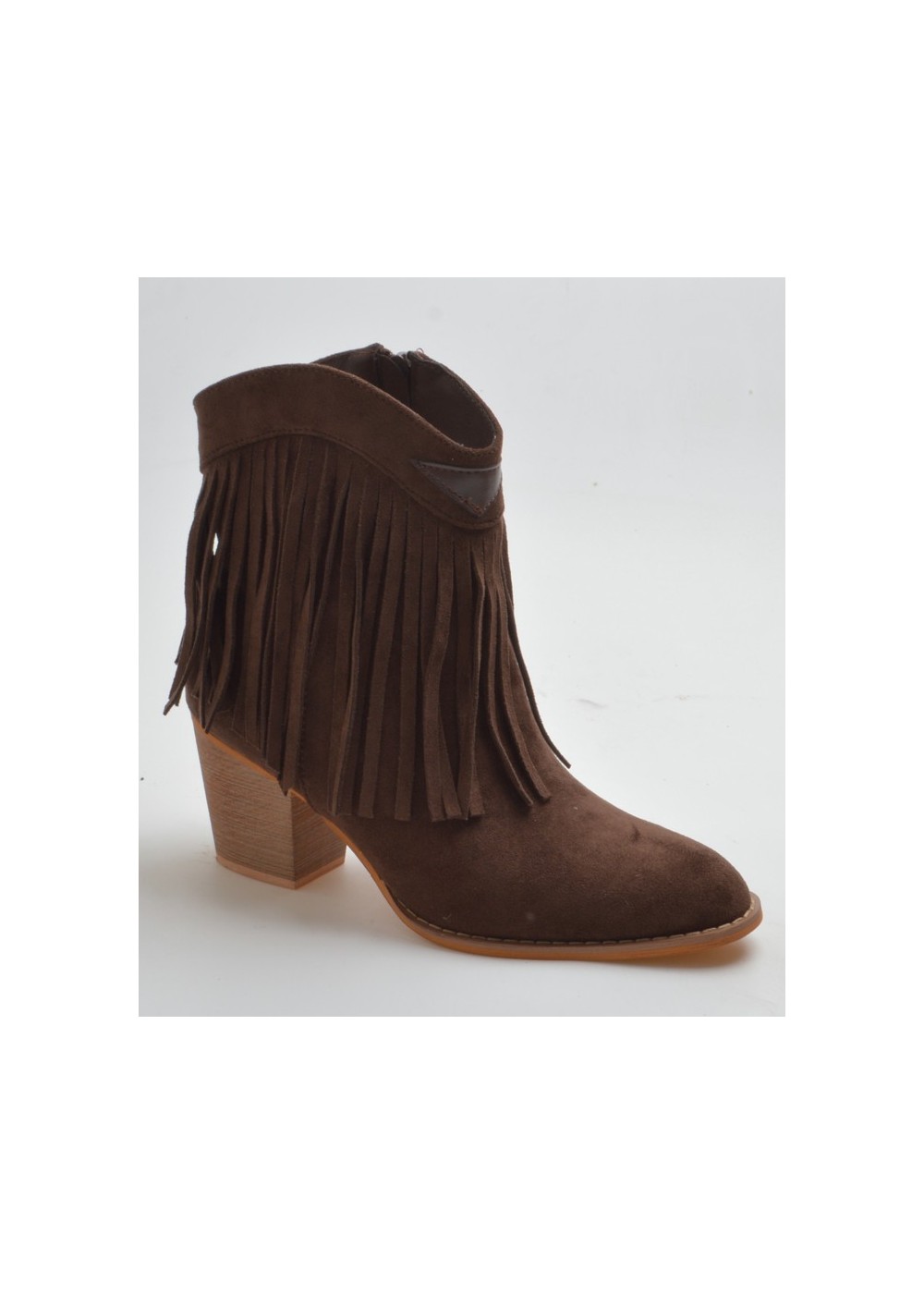 Botin flecos chocolate