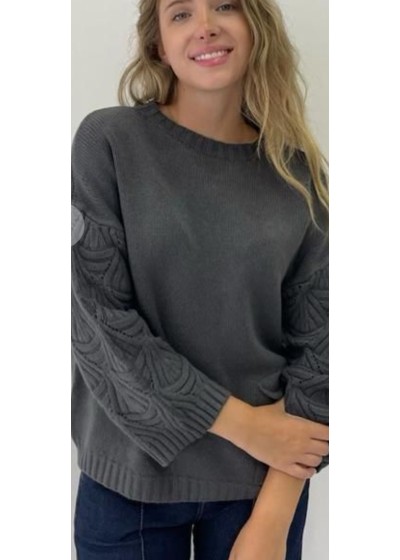 Jersey manga dibujo y bolsillo lateral