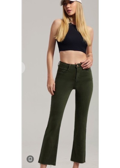 Vaquero desilachado push, azul vaquero