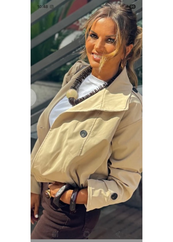Gabardina corta (TRENCH)