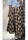 Falda larga cuadros