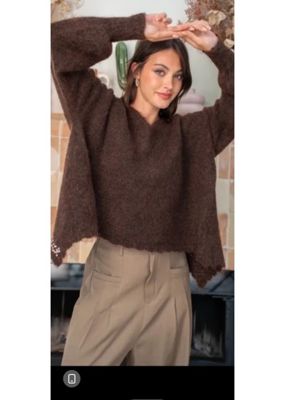 Jersey cruzado espalda brillo