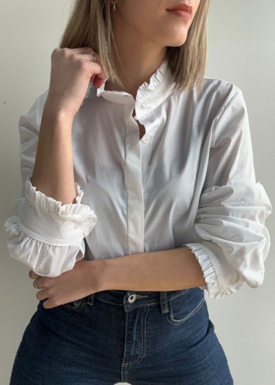 Camisa elástica con frunce...