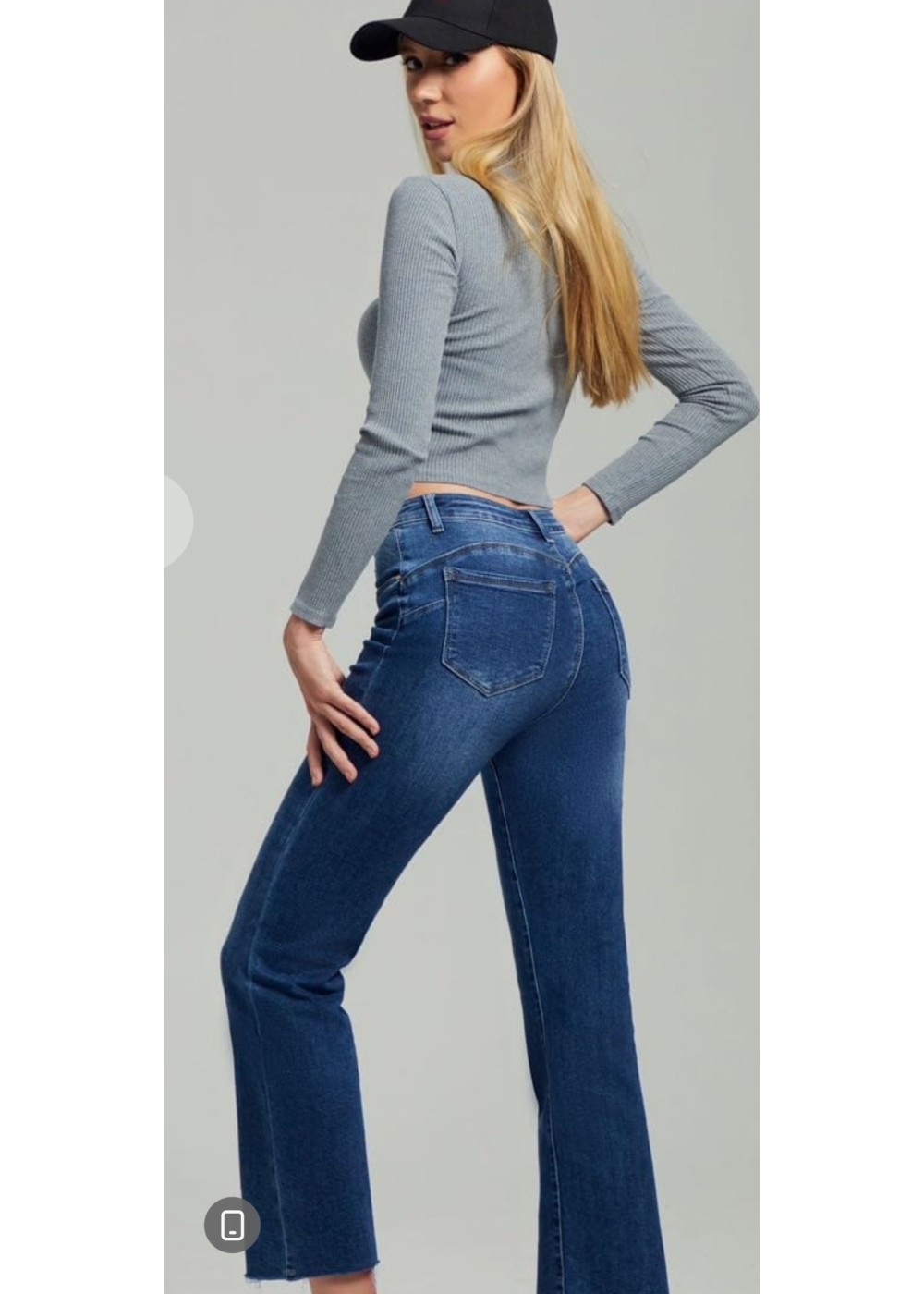 Pantalón cropped  push up reductor