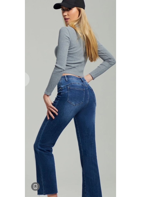 Pantalón cropped  push up reductor