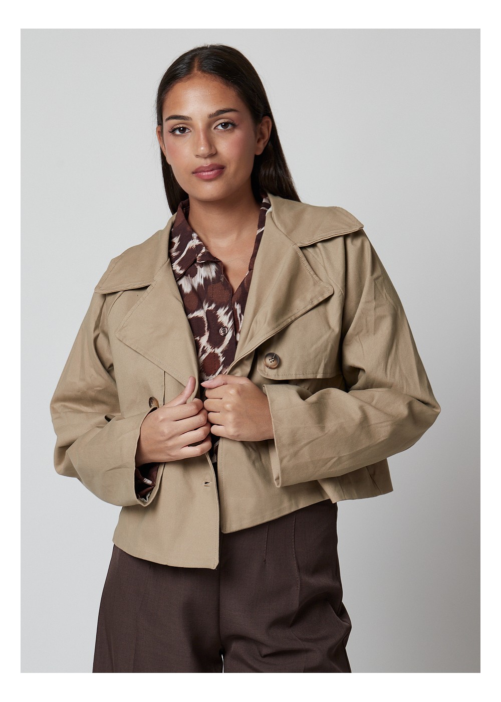Gabardina corta (TRENCH)