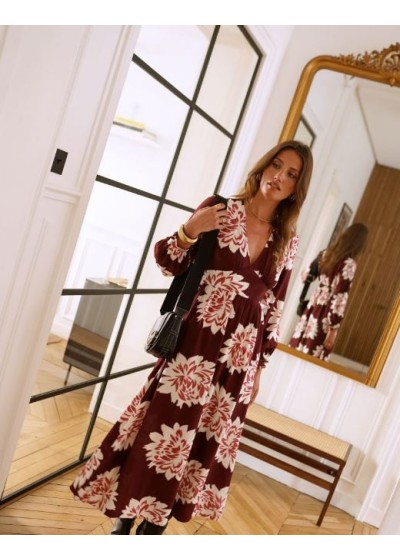 Vestido largo escote pico...