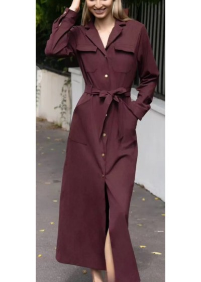 Vestido camisero bolsillos...