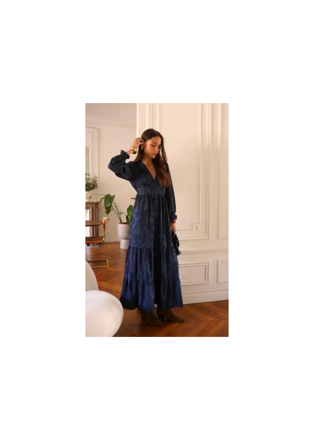 Vestido Largo Bordado