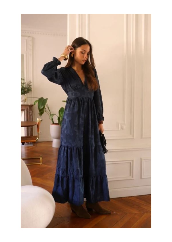 Vestido Largo Bordado