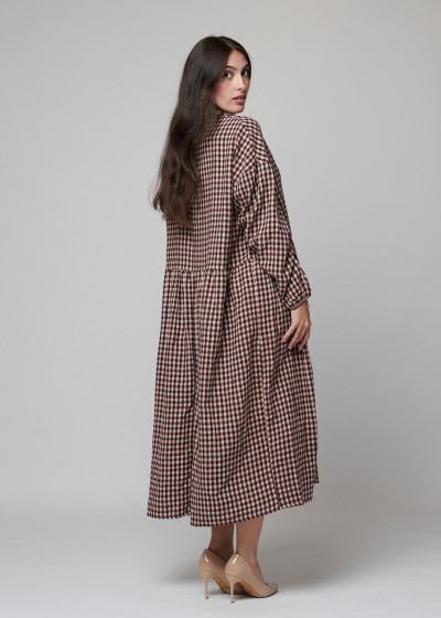 Vestido oversize cuadros...