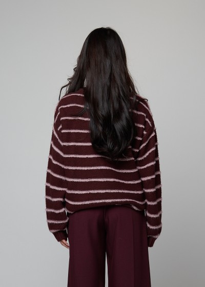 Jersey burdeos rosa texturas