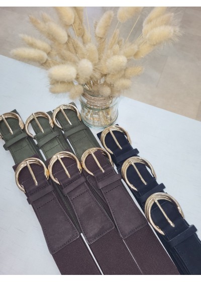 Cinturón hebilla dorada...