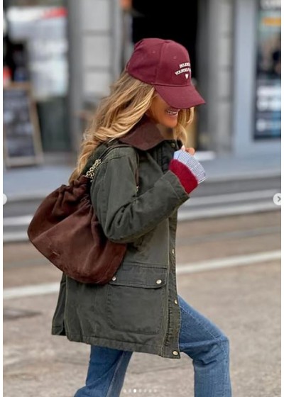 Chaqueta tipo barbour corta