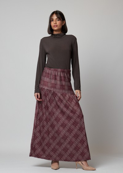 Falda cuadros cintura...