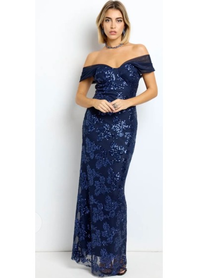 Vestido gasa lentejuelas...