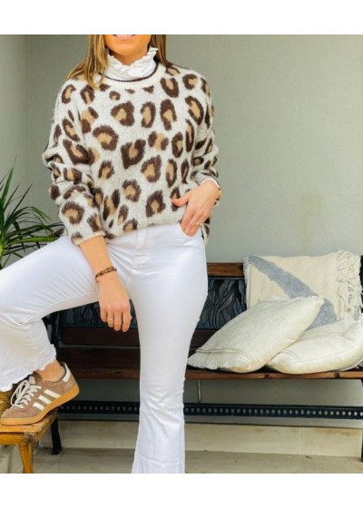 Jersey leopardo chocolate