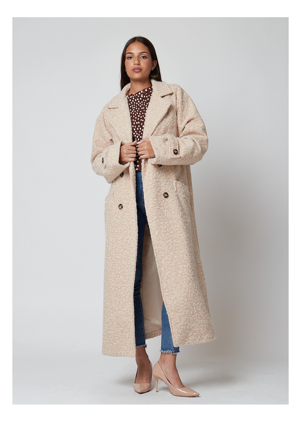 Abrigo largo forrado