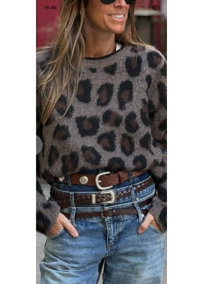 Jersey leopardo chocolate