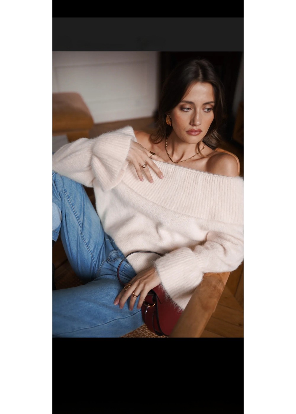 Jersey frunce cuello