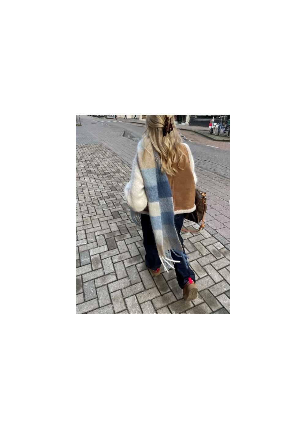 Bufandas estampadas con flecos