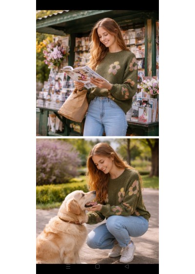 Jersey estampado flor