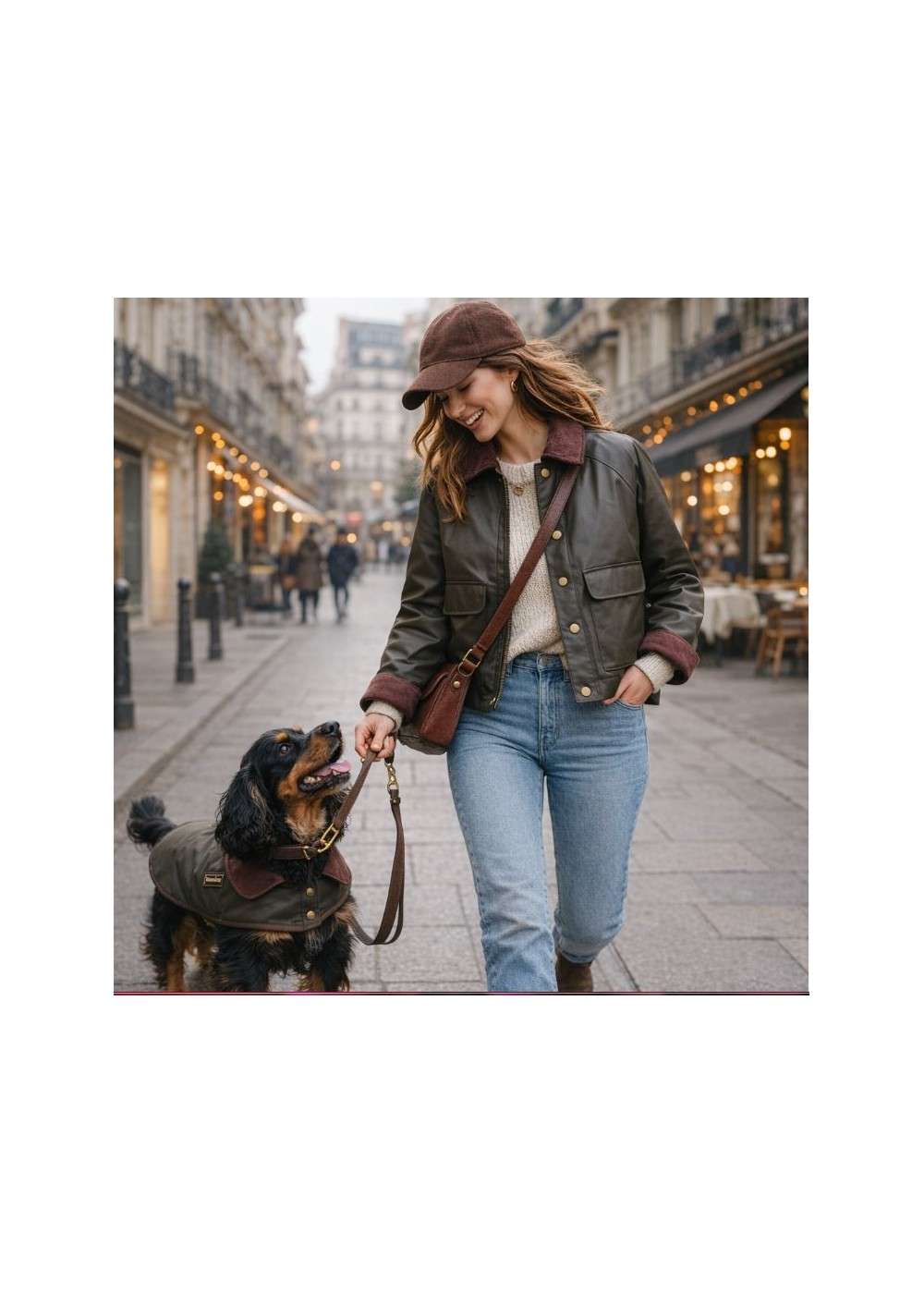 Chaqueta tipo barbour corta