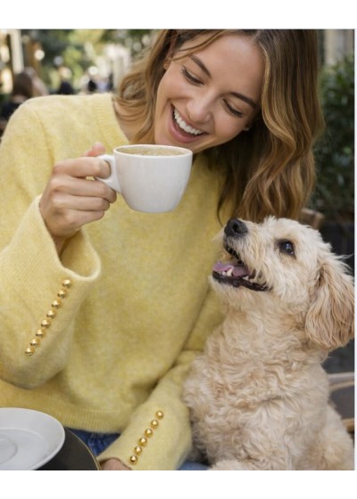 Jersey amarillo botones...