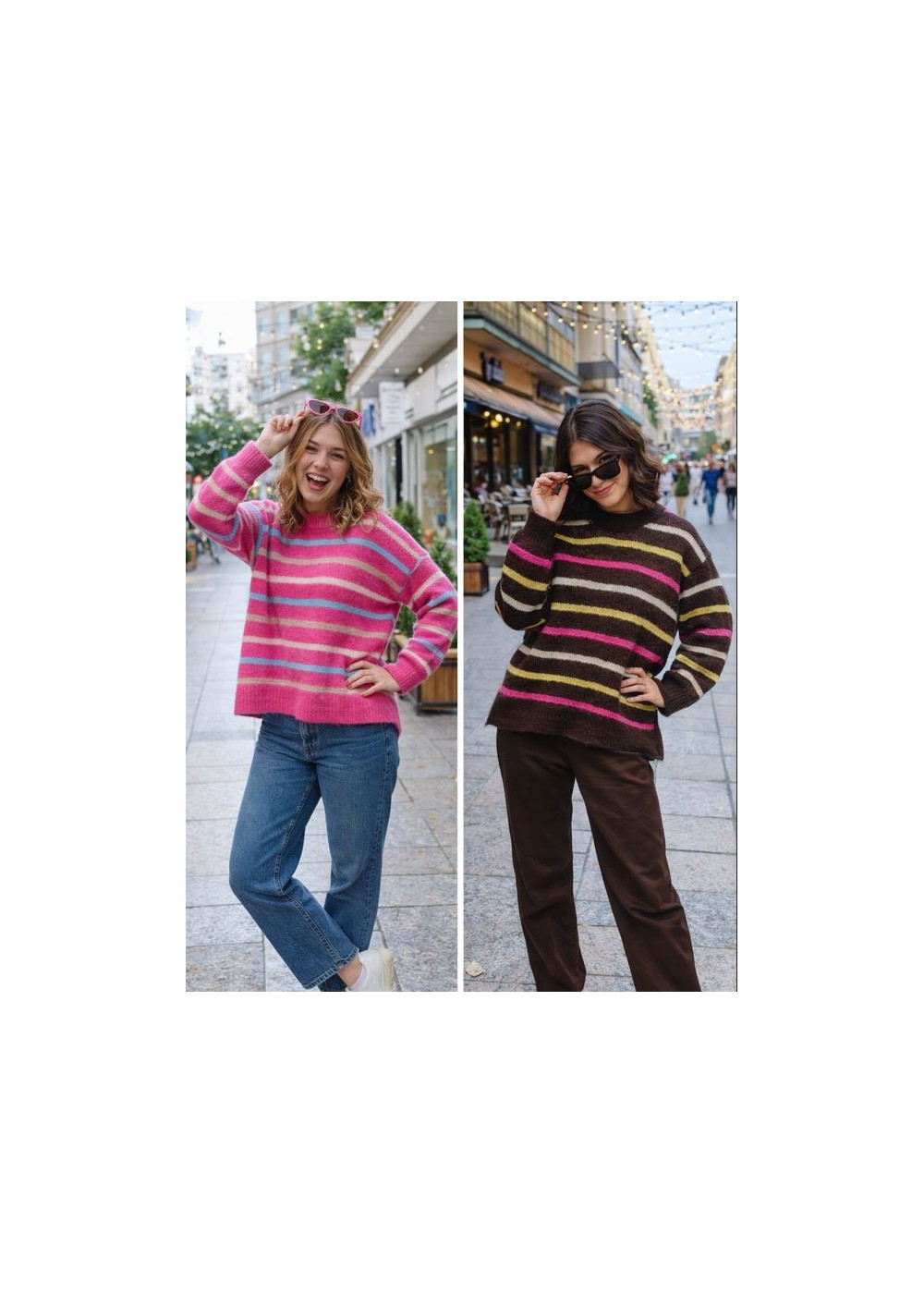 Jersey rayas multicolor