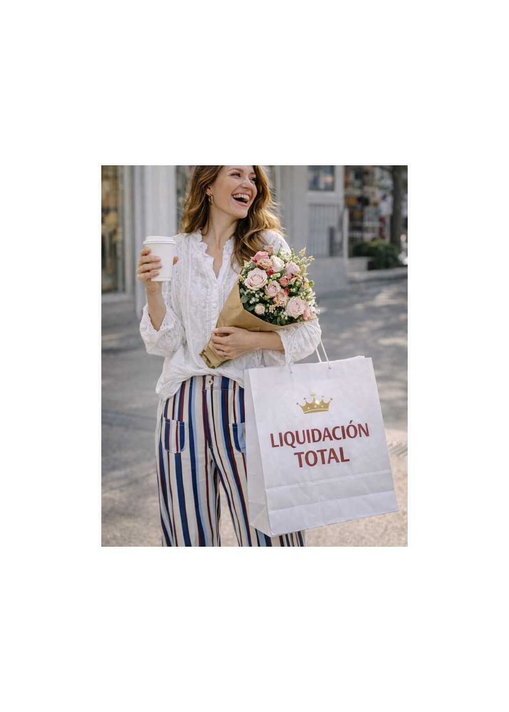 Pantalón raya multicolor