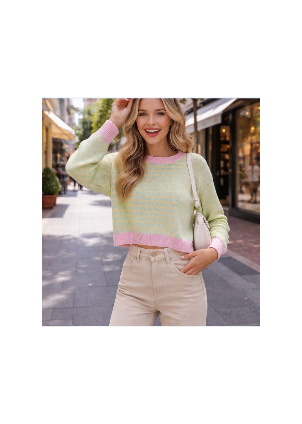 Jersey ribete rayas colores manga puño y bajo