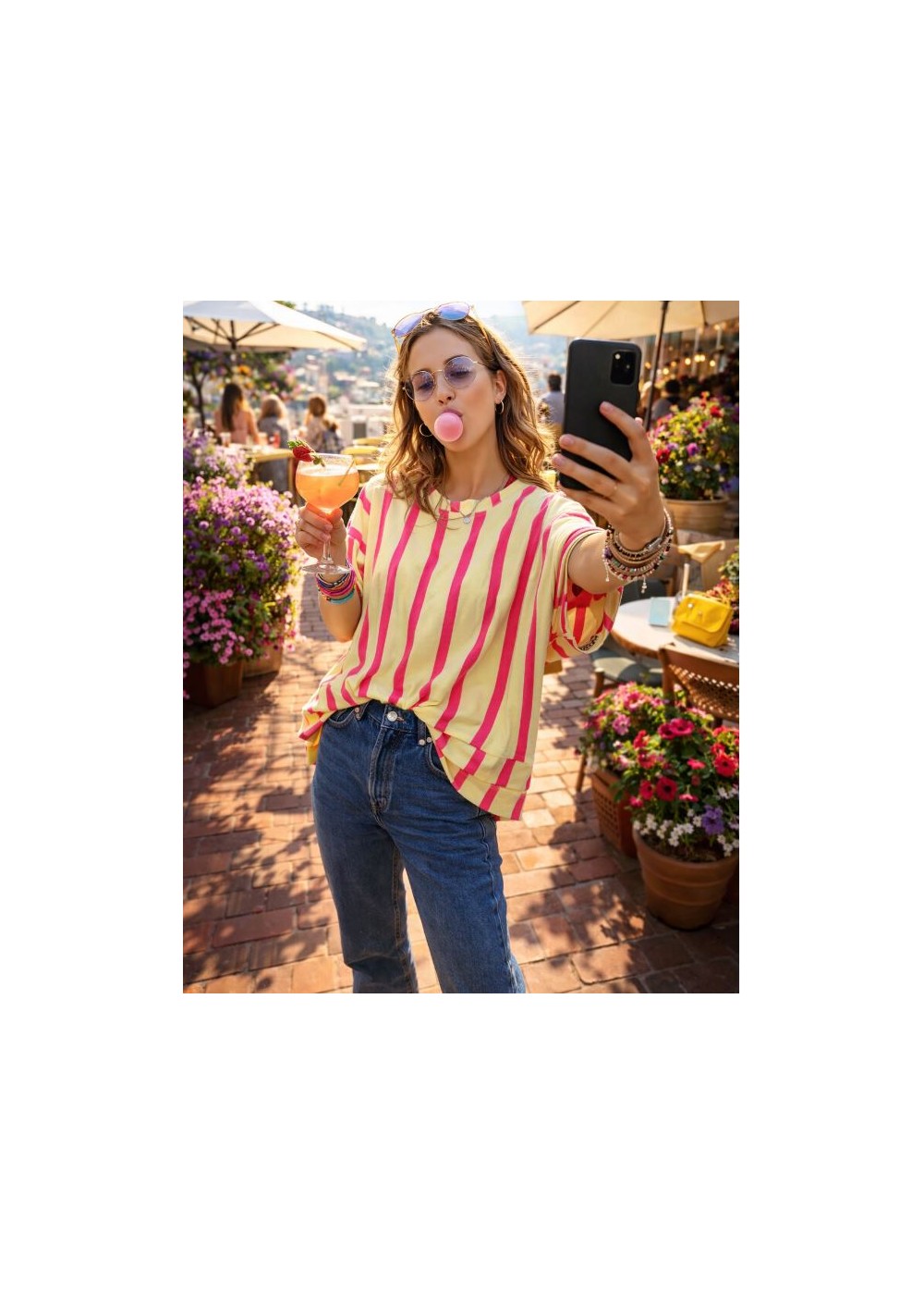 Sudadera manga japonesa LLIURE amararilla rosa fuerte