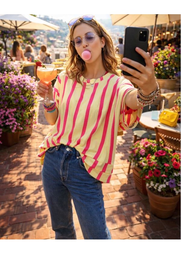 Sudadera manga japonesa LLIURE amararilla rosa fuerte