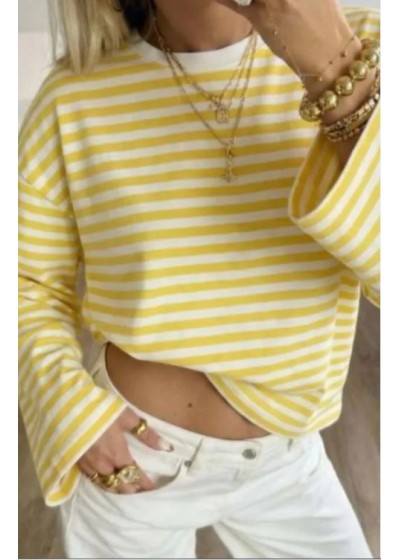 Camiseta raya manga larga