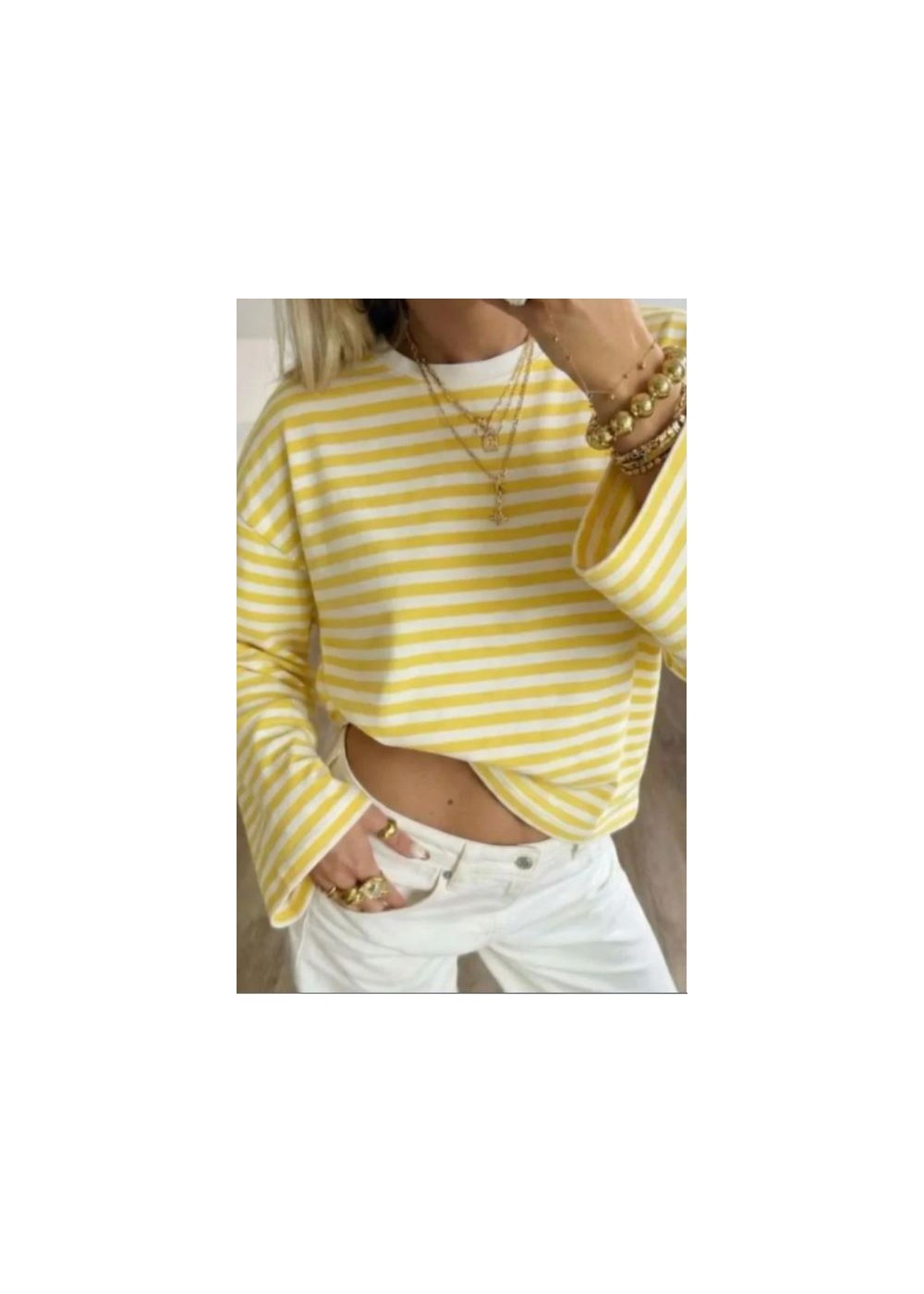 Camiseta raya manga larga
