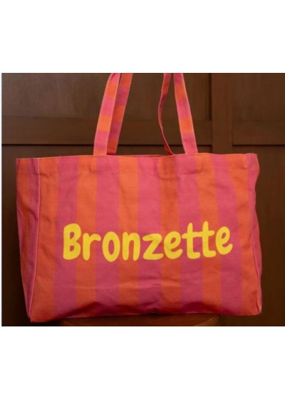 Tote bag rayas bicolor