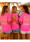 Camiseta CIAO contraste colores fluor