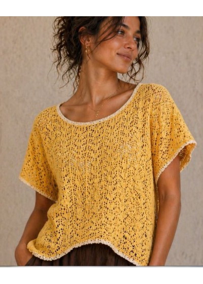 Jersey calado amarillo...