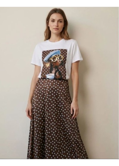 Camiseta perrito lunares