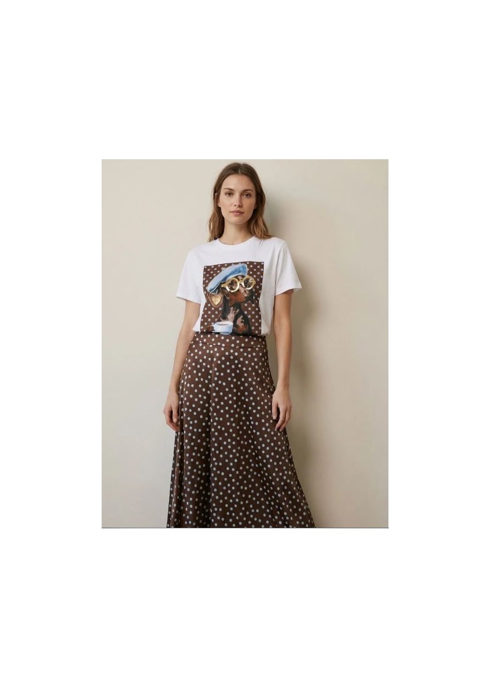 Camiseta perrito lunares