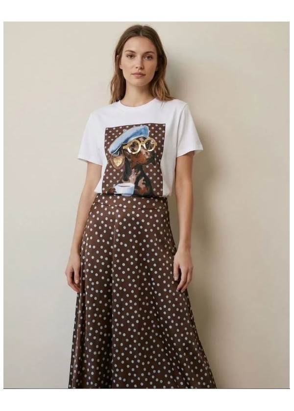 Camiseta perrito lunares