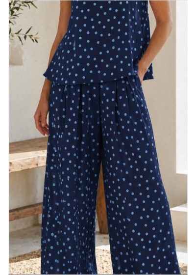 Pantalón ancho goma cintura...