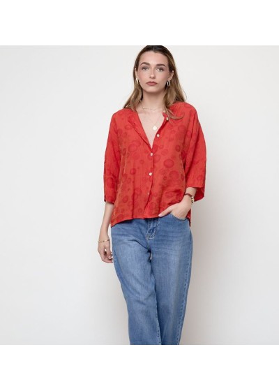Blusa roja dibujada