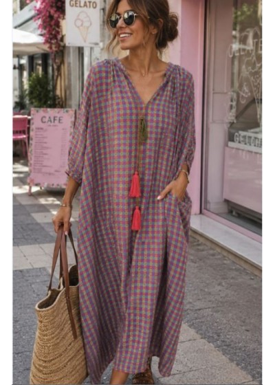 Vestido cuadrito...