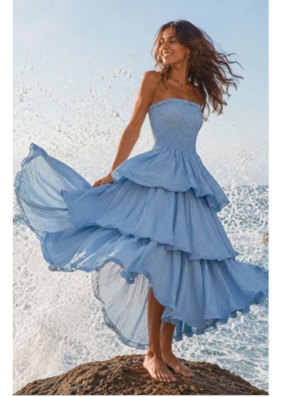 Vestido palabra de honor...