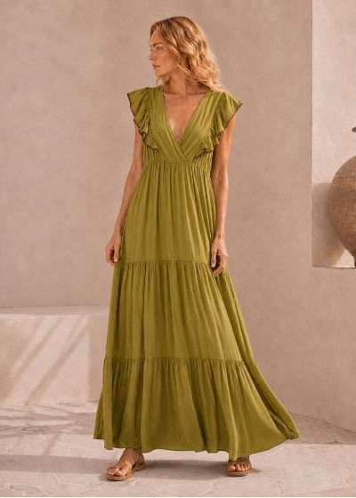 Vestido escote cruzado...